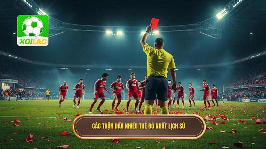 3. Các trận đấu nhiều thẻ đỏ nhất lịch sử