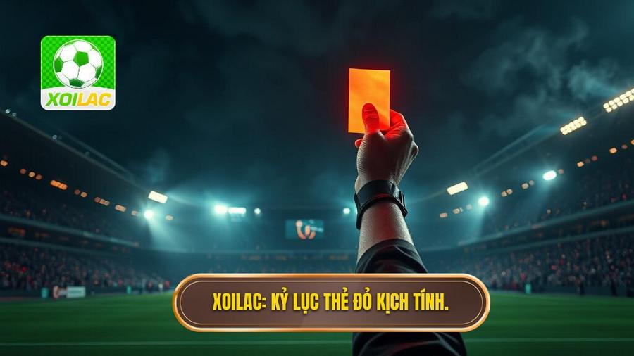 XOILAC_ Kỷ lục thẻ đỏ kịch tính.