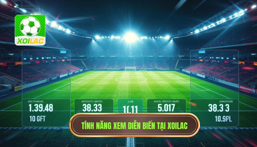 2. Tính năng xem diễn biến tại Xoilac Tính năng xem diễn biến tại Xoilac